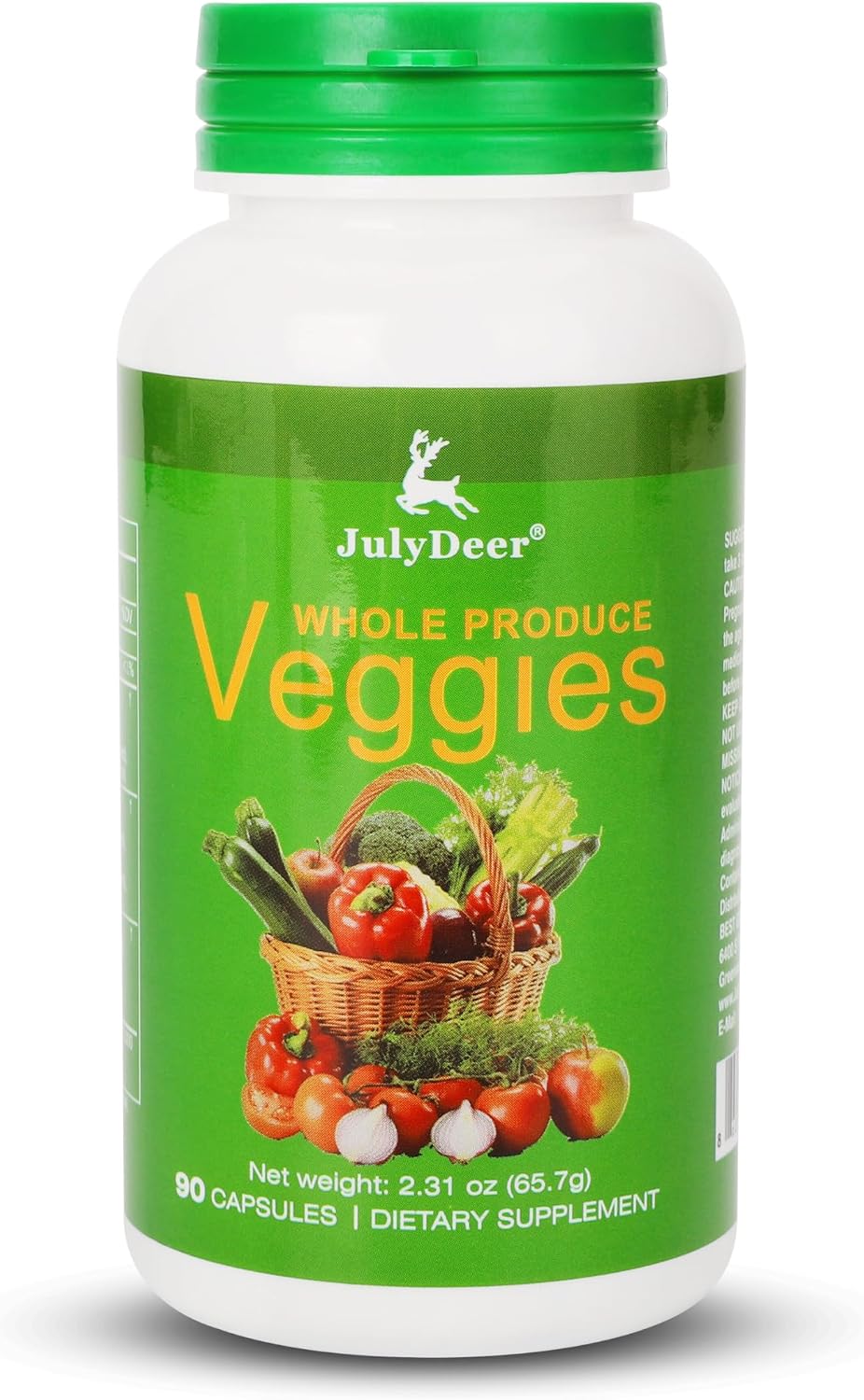 JulyDeer Fruit Supplement – 90 Vegetarian Capsules – 16 Whole Fruits Blend - görsel 9