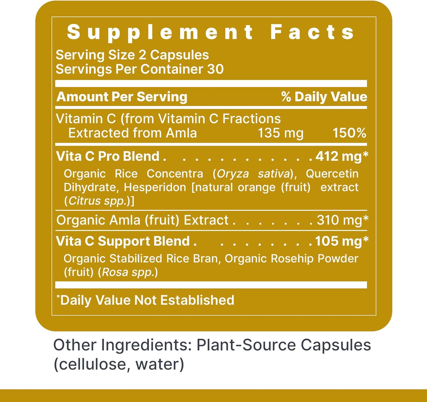 Premier Research Labs Essential C Complex – Whole Food Vitamin C with Bioflavonoids – 60 Vegetarian Capsules - görsel 2