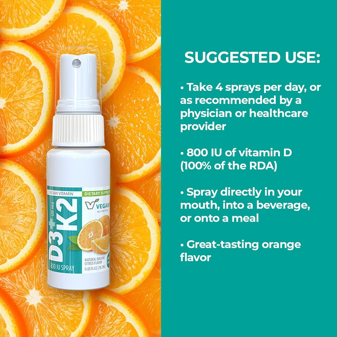 Vitamin D3 and K2 Oral Spray Supplement, 19 ml - görsel 2