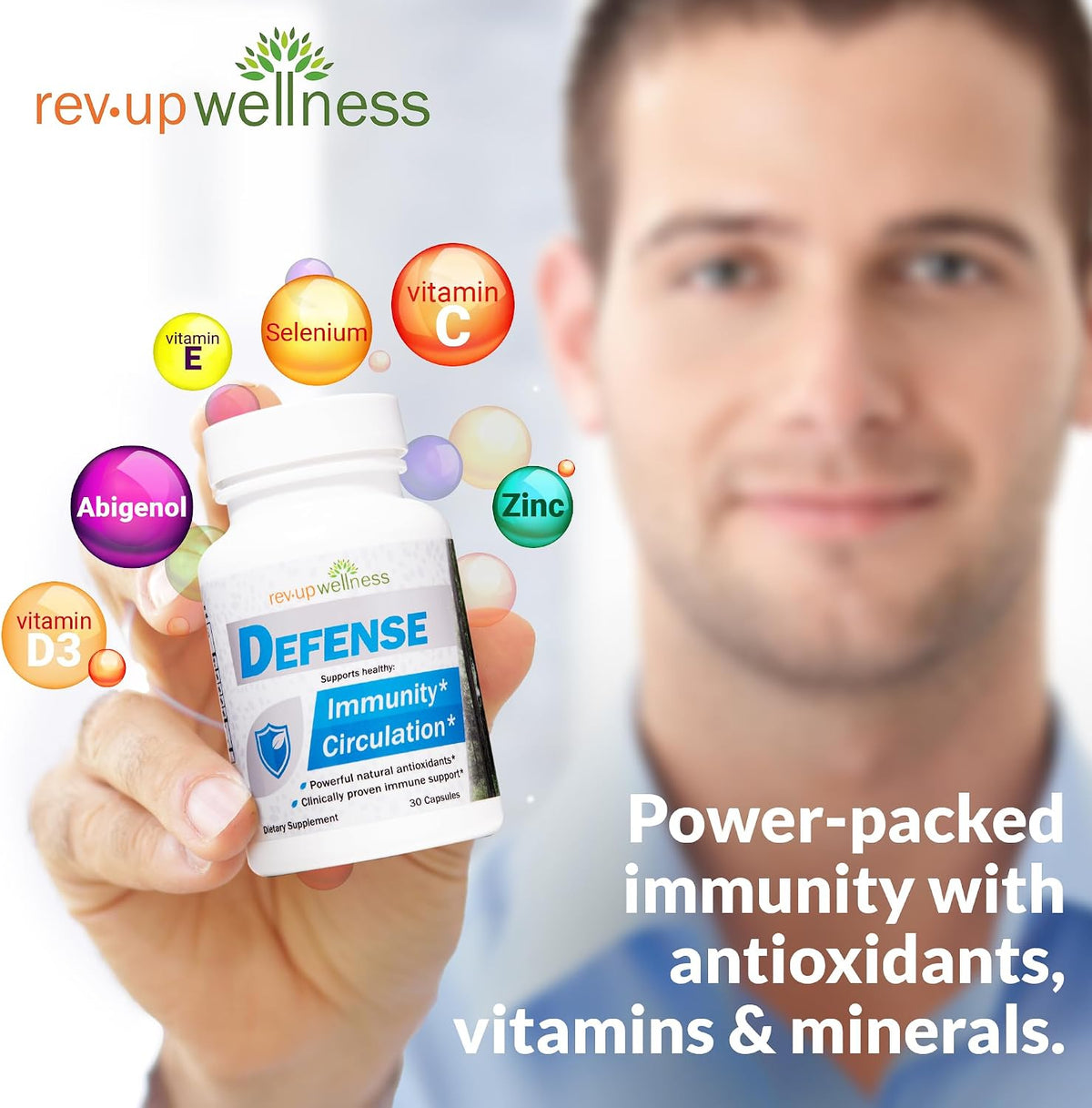 Rev Up Wellness Defence - Daily Immune Support Supplement with Wellmune Beta Glucan, Vitamin D3, Zinc, and Antioxidants, 30 Capsules - görsel 5