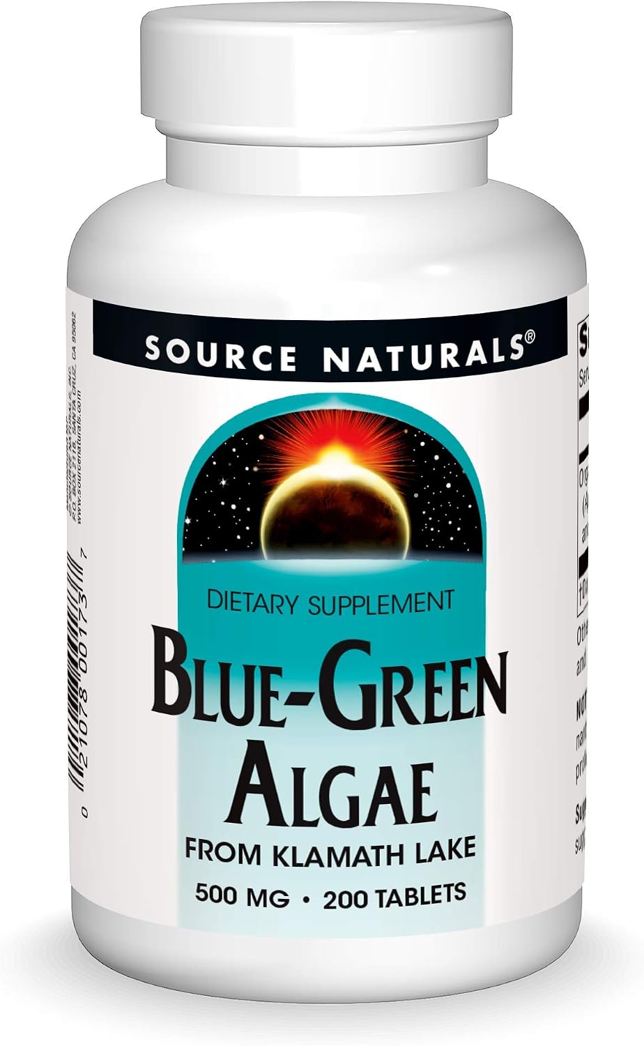 Source Naturals Blue-Green Algae from Klamath Lake - 500 mg - 50 Tablets - görsel 6