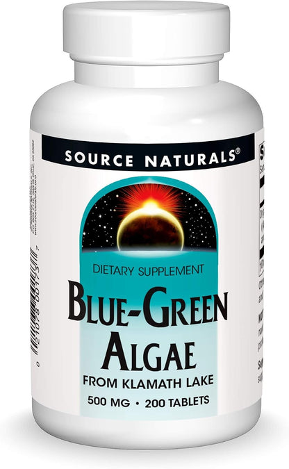 Source Naturals Blue-Green Algae from Klamath Lake - 500 mg - 50 Tablets