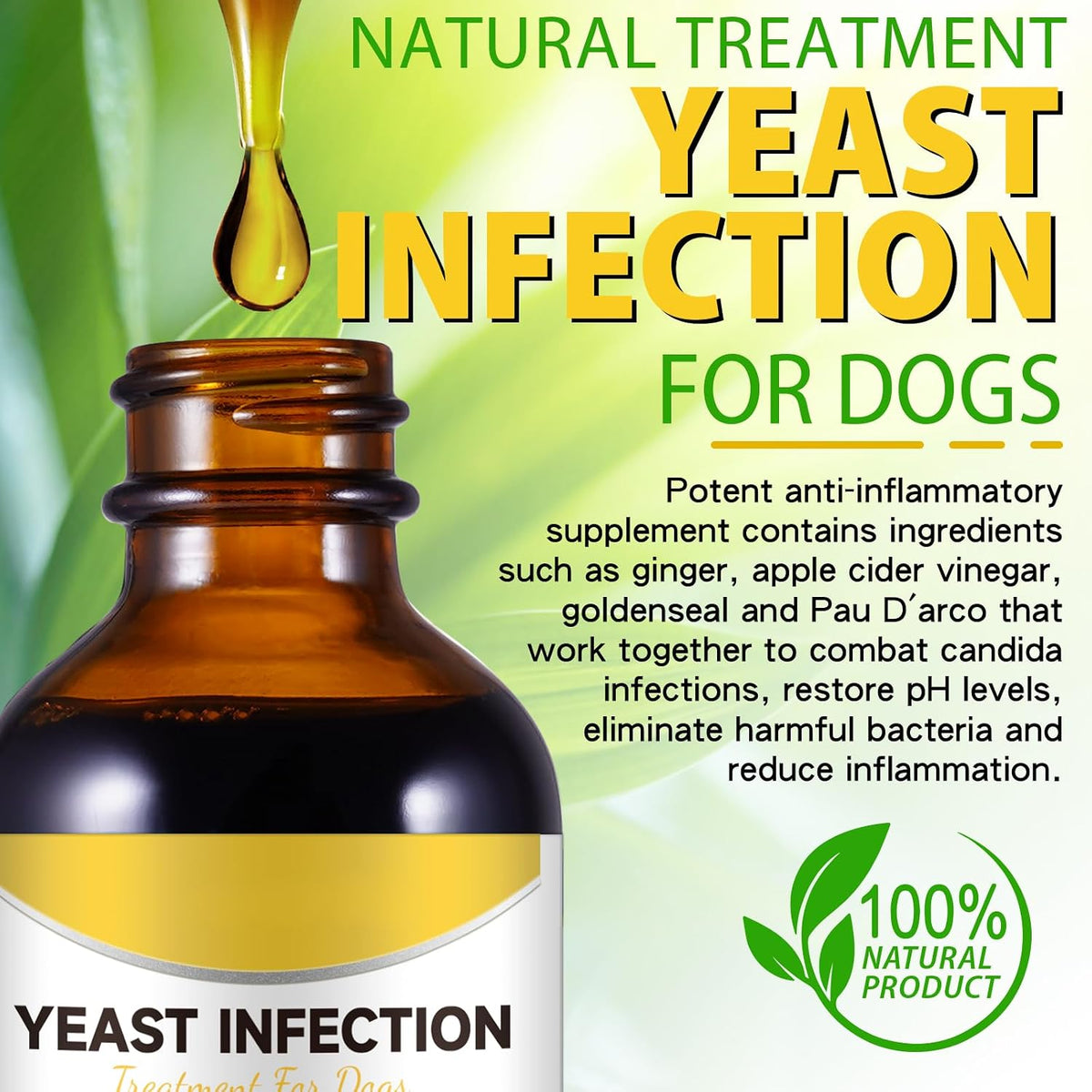 Natural Yeast Infection Treatment for Dogs - – May help maintain joint comfort — Some herbal ingredients are – Image 3