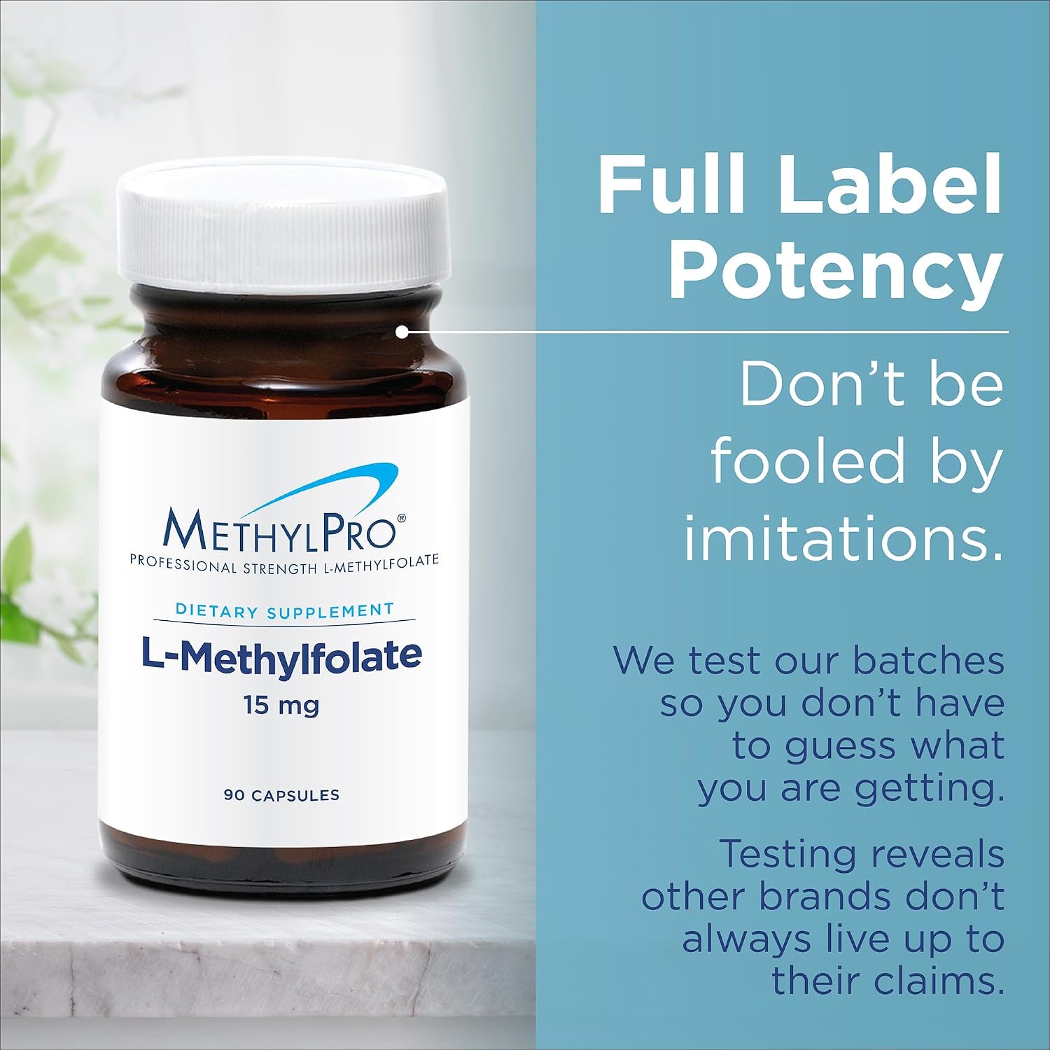 MethylPro L-Methylfolate 2.5 mg - Promotes a Balanced Mood - Active Folate for Methylation & Biochemical Reactions - Highly Bio-available - Flexible Dosage - 30 Capsules - görsel 6
