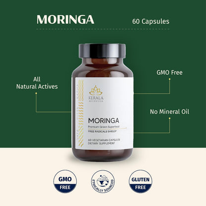 Kerala Ayurveda Moringa 450 mg Leaf Extract – 60 Vegan Capsules