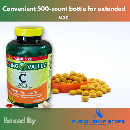 Vitamin C 500 mg with Rose Hips, 500 Tablets
