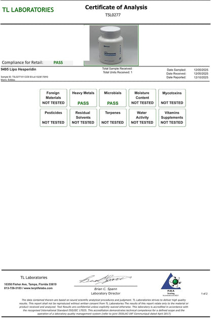 Renue By Science Liposomal Hesperidin – 90 Capsules, 300mg per Serving