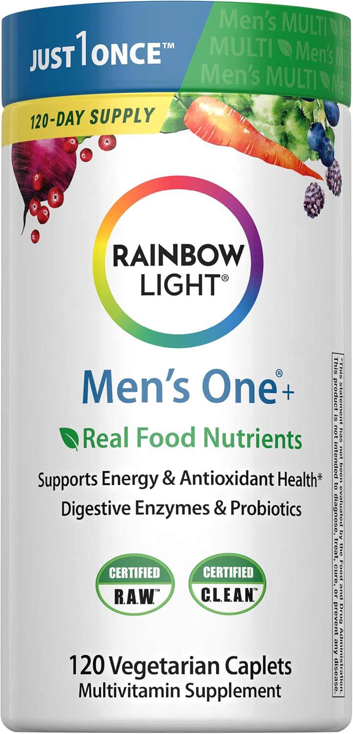 Rainbow Light Men's Multivitamin One+ | 150 Caplets - görsel 10