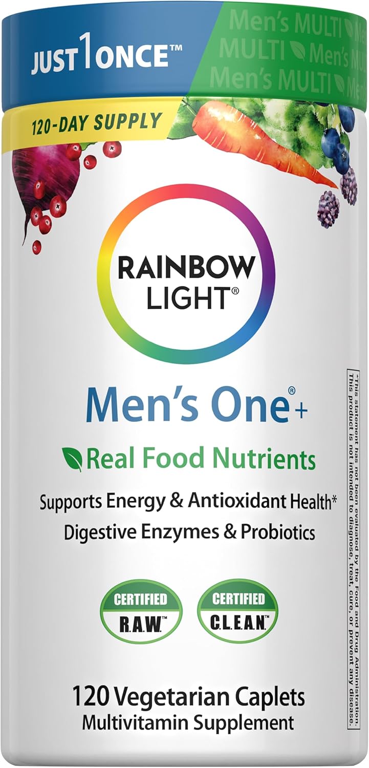 Rainbow Light Men's Multivitamin One + | 60 Caplets - görsel 10