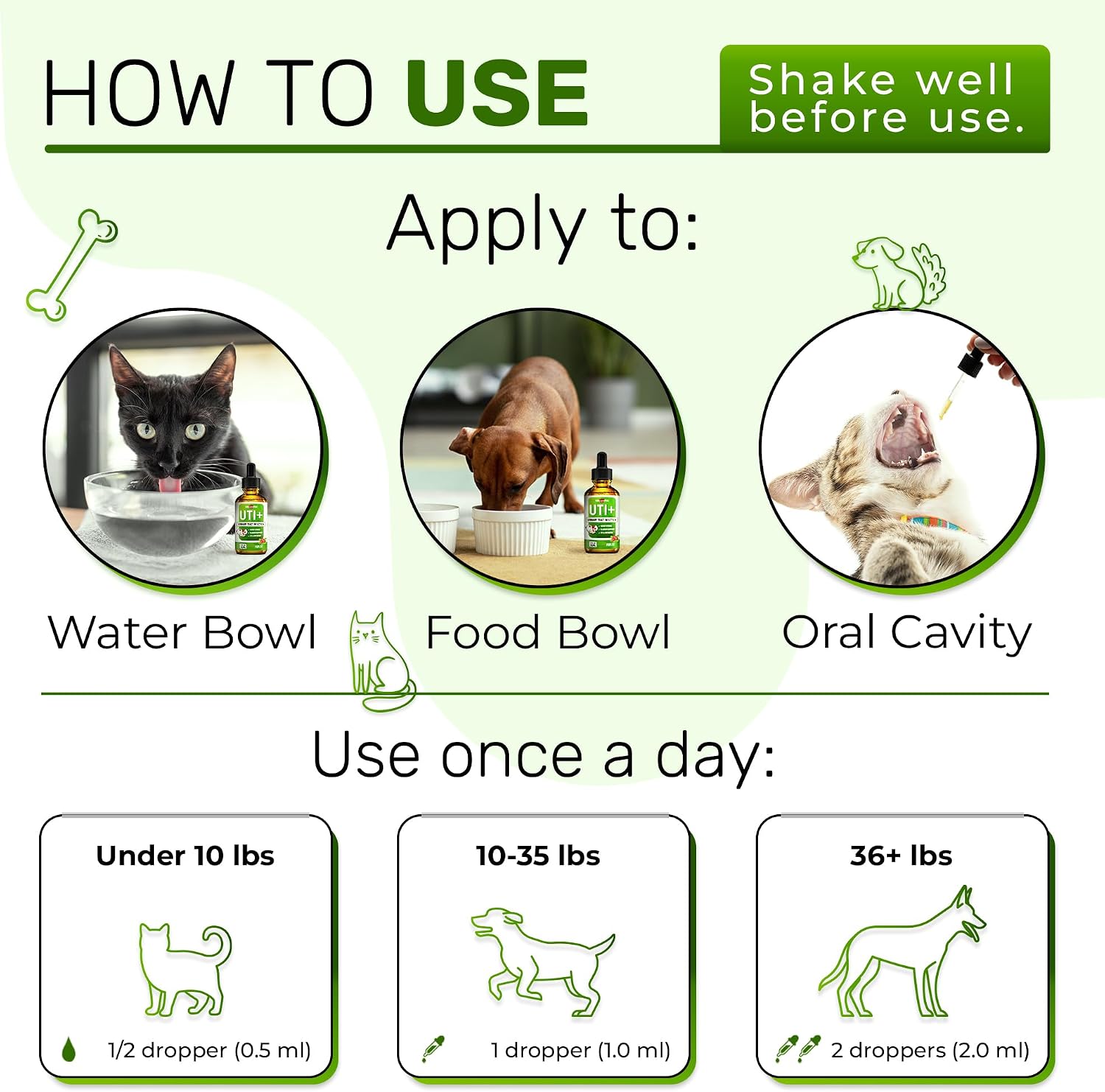 Alfa Love Pets Urinary Tract Support for Cats and Dogs - Cranberry Supplement - 2 oz - görsel 4