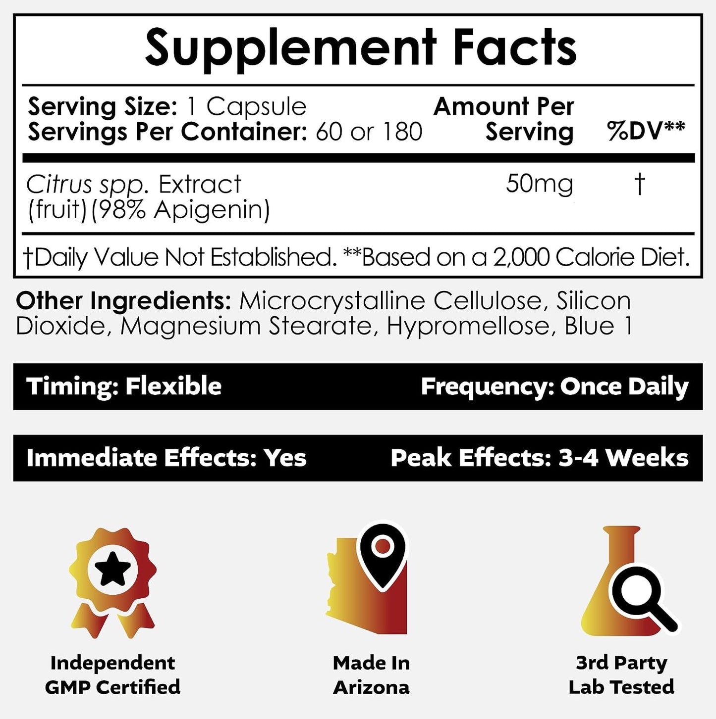 Nootropics Depot Apigenin Capsules - 50mg, 60 Capsules - Supports Relaxation, Joint Health and NAD+ Levels - görsel 2
