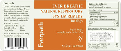 Everpath Respiratory Support for Dogs & Cats – 60 ml Triple-Strength Herbal Tincture