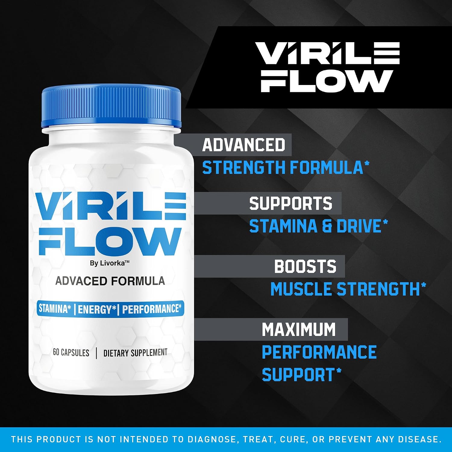 Virile Flow for Men – 300 Capsules (5-Month Supply) - görsel 2