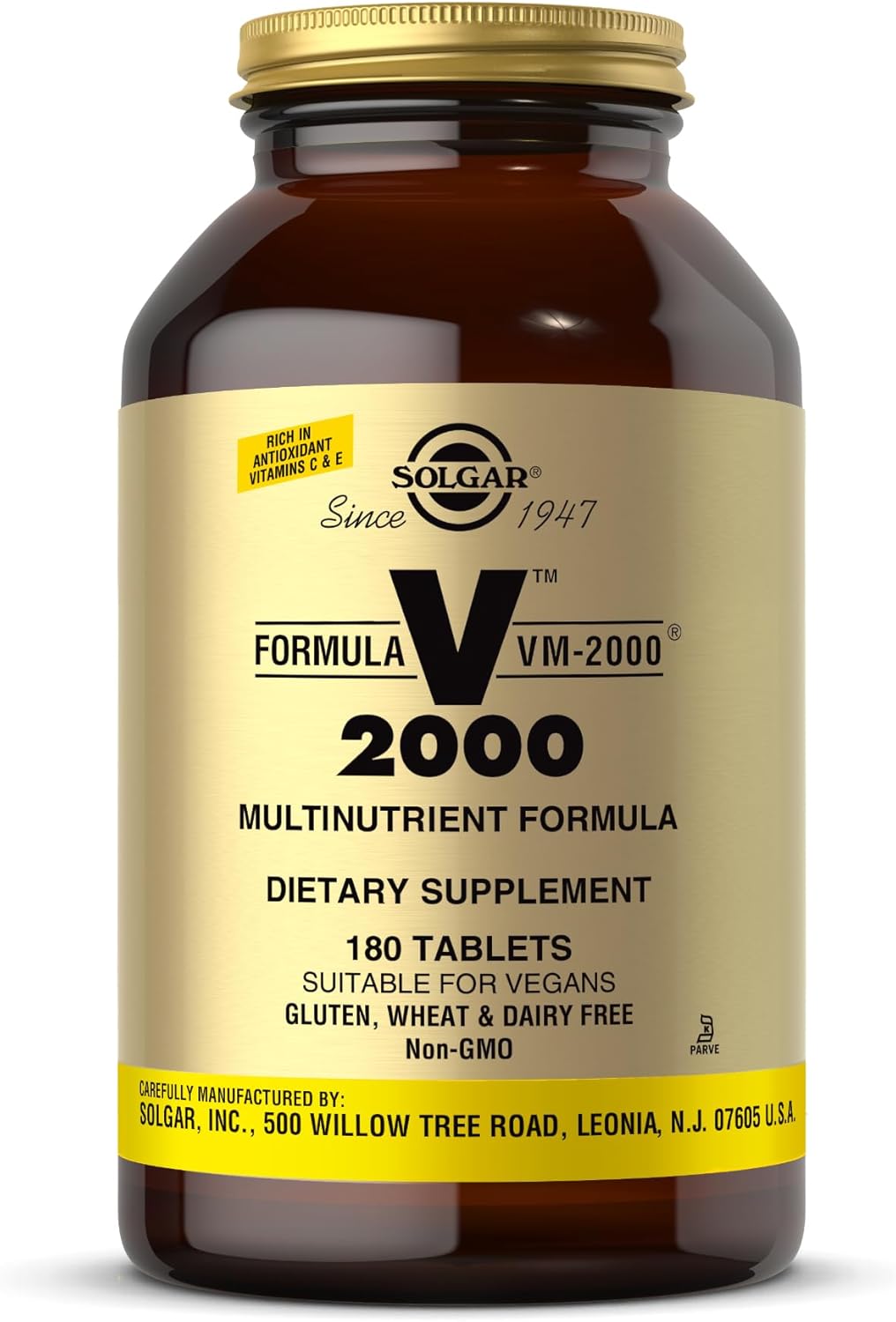 Solgar Formula VM-2000 Multinutrient System, 180 Tablets - görsel 1