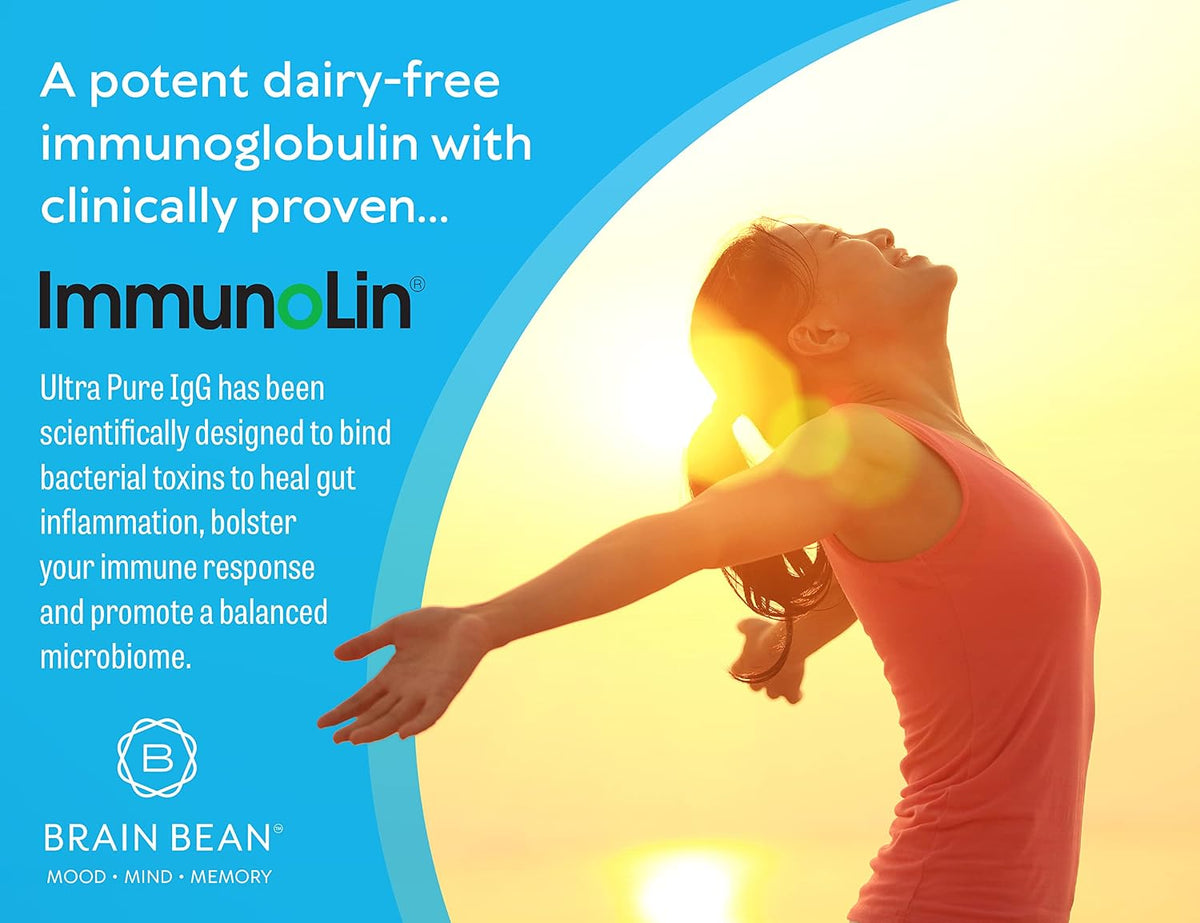 Brain Basics Ultra Pure IgG Supplement - Dairy-Free IgG Powder, 150g (60 Servings) - görsel 2