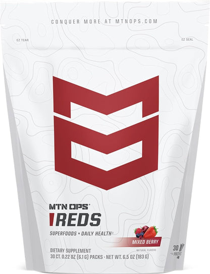 MTN OPS Reds Super Reds Antioxidant Drink Powder – 30 Stick Packs