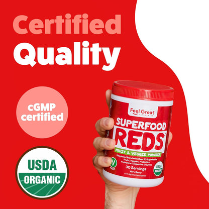 Feel Great Organic Superfood Reds Powder