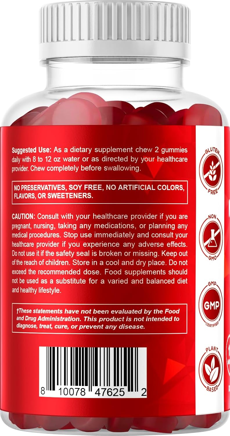 Vitamatic Extra Strength Vitamin B12 5000 mcg (Methyl B12) Gummies - 240 Count, Natural Cherry Flavoured - görsel 9