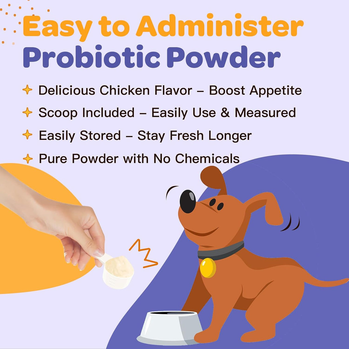 NATURE TARGET Probiotics for Dogs - 6 Billion CFU Probiotic Powder with Prebiotics & Digestive Enzymes - görsel 4