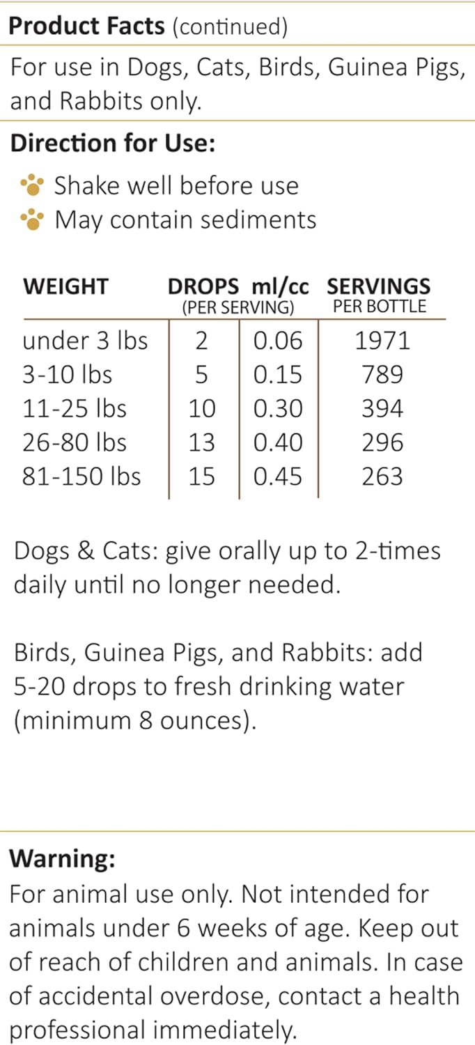 Amber NaturalZ Kidney Rejuvenator Herbal Supplement for Pets – 4 fl oz - görsel 8