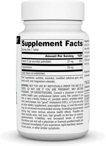 Source Naturals Pregnenolone 50mg – 60 Tablets
