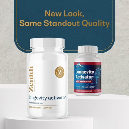 Longevity Activator Anti-Ageing Supplement with Resveratrol – Immune Support & Healthy Memory