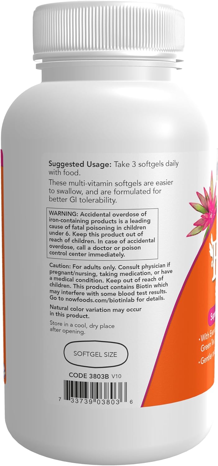 NOW Foods - Eve Superior Women's Multi - 180 Softgels - görsel 3