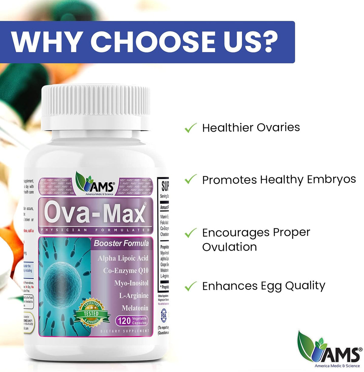 OVA-Max Prenatal Vitamins for Women – 120 Capsules - görsel 6