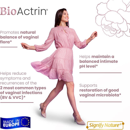 SIGNIFY NATURE Bioactrin Vaginal Probiotics – Support for Vaginal Balance – 28 Capsules