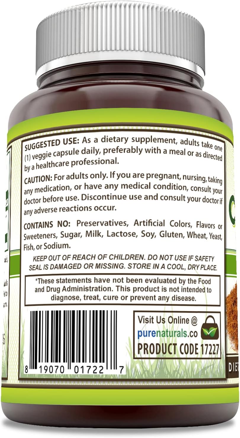 Pure Naturals Cat's Claw Capsules, 500 mg, 120 Capsules - görsel 2