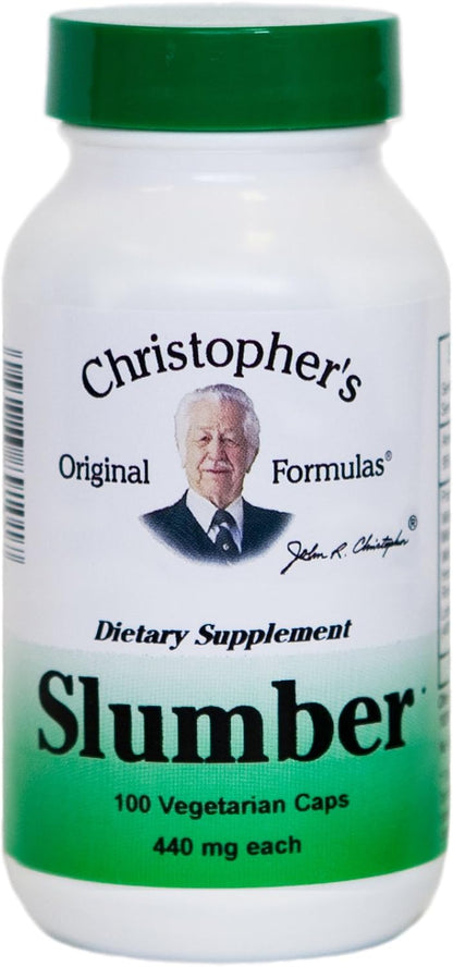 Christopher's Original Formulae Slumber Capsules, Natural Sleep Aid, 100 Vegetarian Capsules