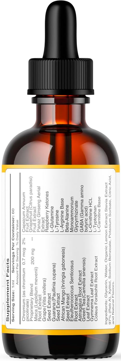 Ginger Slim Drops - Official GingerSlim All Natural Liquid Supplement, 1 Month Supply