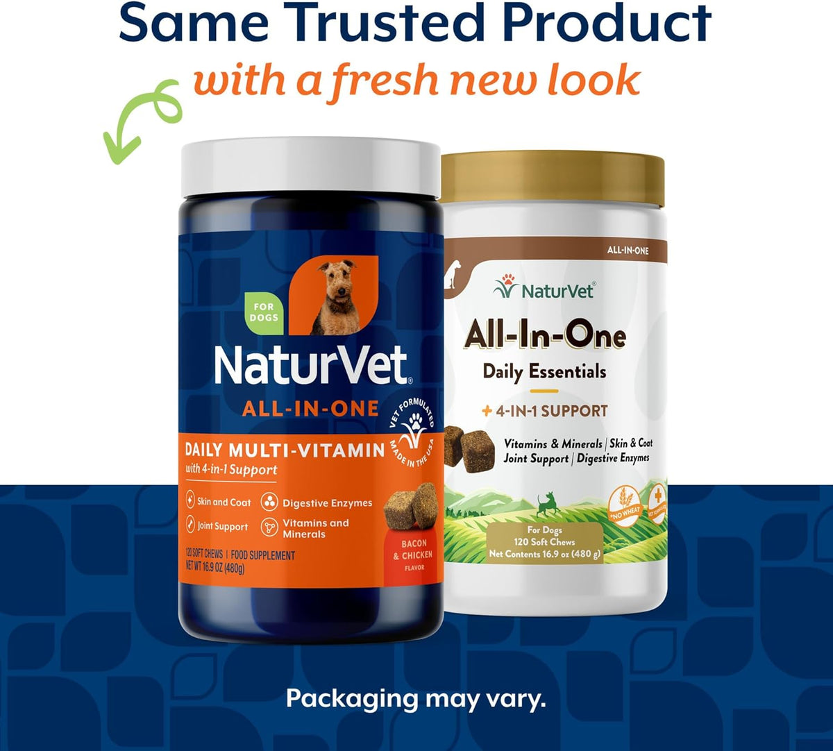 NaturVet All-in-One Dog Supplement – Multivitamin with Joint, Digestion, Skin & Coat Support – 120 Soft Chews - görsel 2