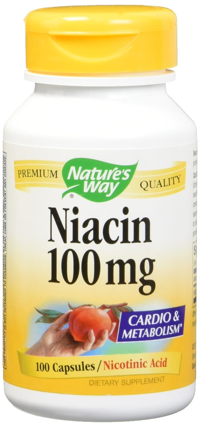 Niacin 100mg 100 Capsules (Pack of 2) - görsel 1
