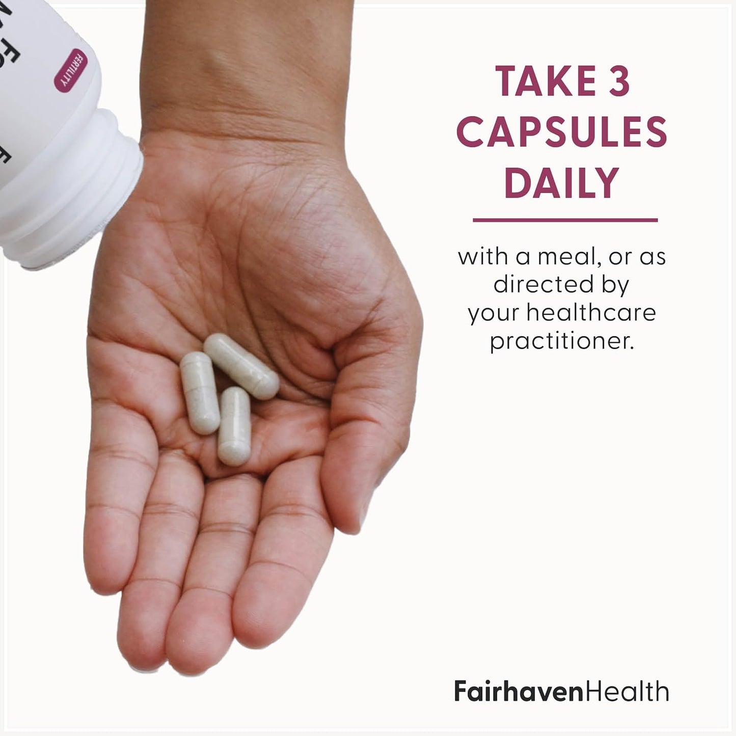 Fairhaven Health FertilAid for Women | Prenatal Vitamin | with Vitex and Folate | Traditionally Used for Female Reproductive Health | 270 Vegan Capsules - görsel 3