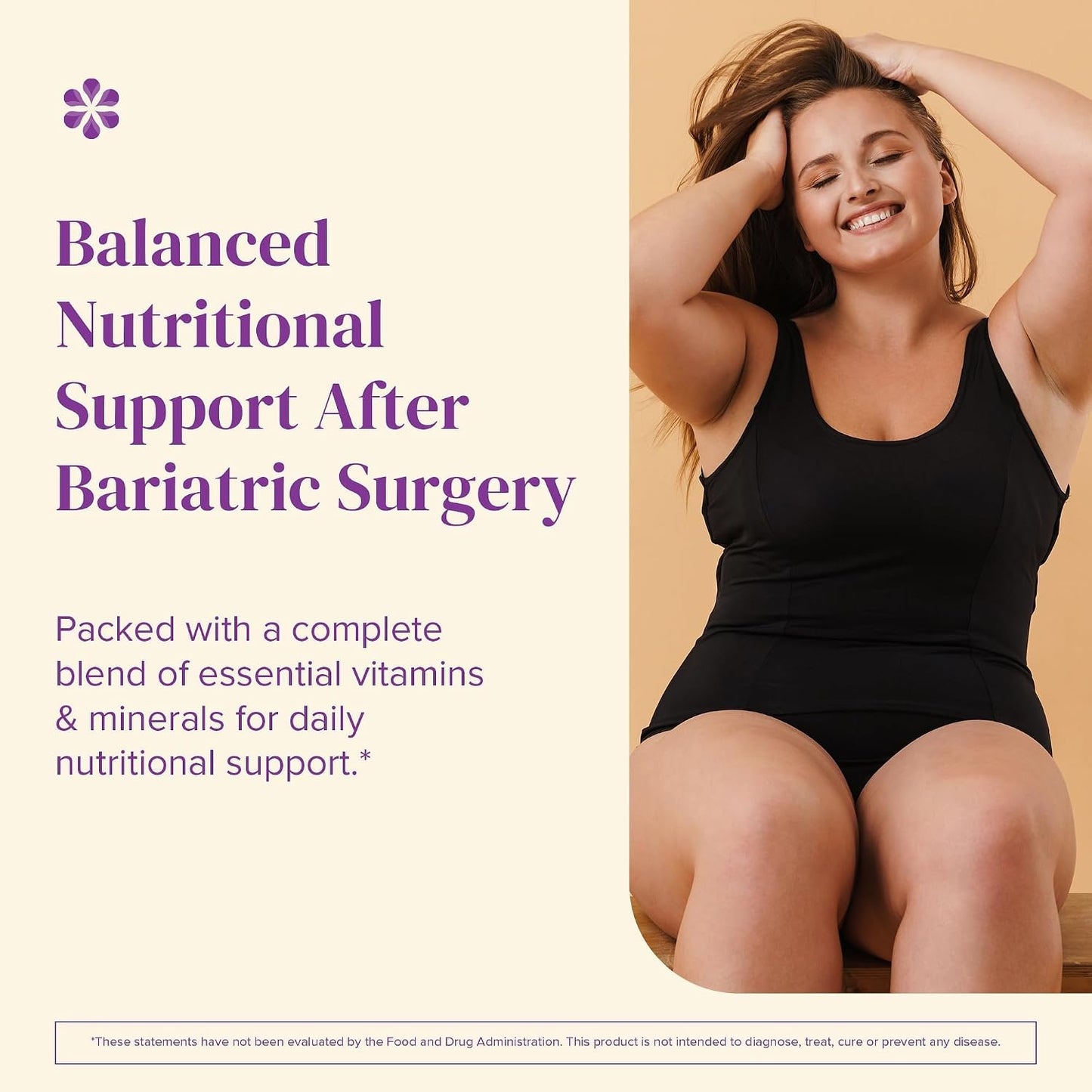 BariMelts Multivitamin - 60 Fast-Dissolving Tablets (1-Month Supply) - Sugar-Free Bariatric Multivitamin for Women, Natural Fruit Flavour - görsel 3
