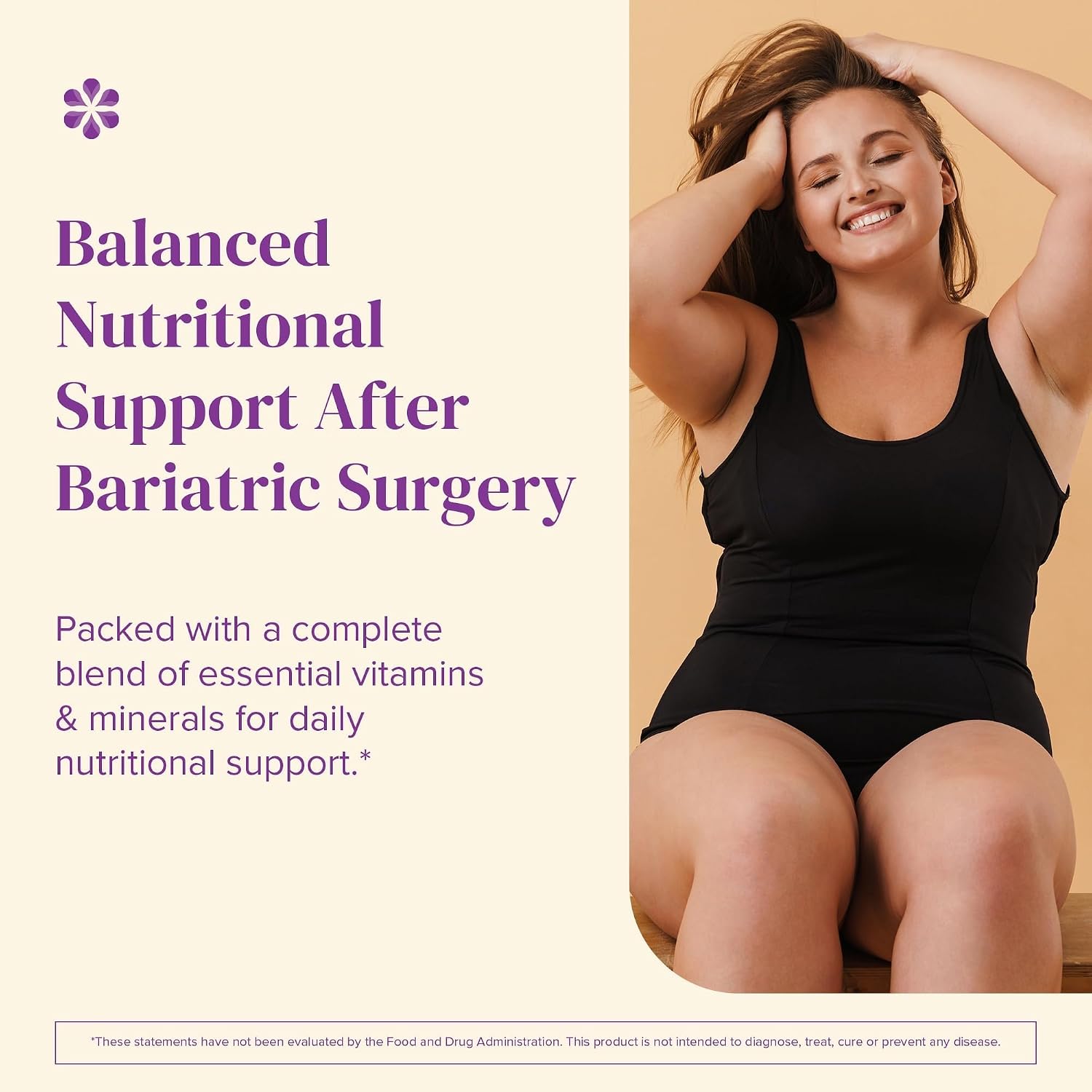 BariMelts Multivitamin - 60 Fast-Dissolving Tablets (1-Month Supply) - Sugar-Free Bariatric Multivitamin for Women, Natural Fruit Flavour - görsel 3