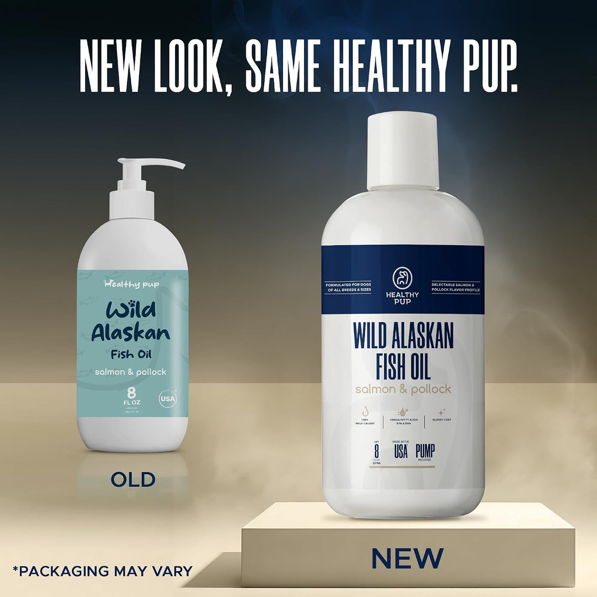 Wild Alaskan Salmon Oil for Dogs with Pollock – 8 oz - görsel 2