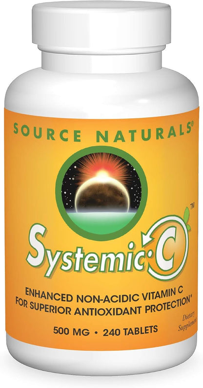 Source Naturals Systemic C, 500 mg – 240 Tablets