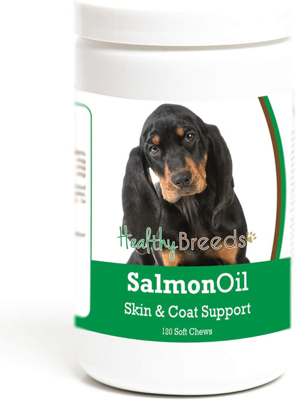 Healthy Breeds Black and Tan Coonhound Salmon Oil Soft Chews (120 Chews)