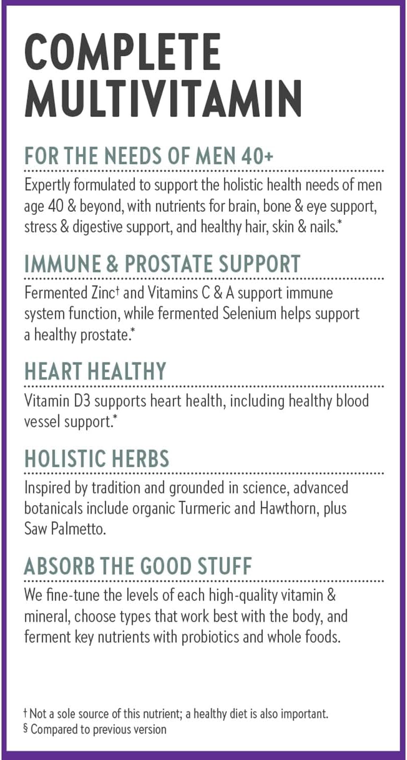 New Chapter One Daily Every Man's Multivitamin 40+ (48 Tablets) - görsel 8