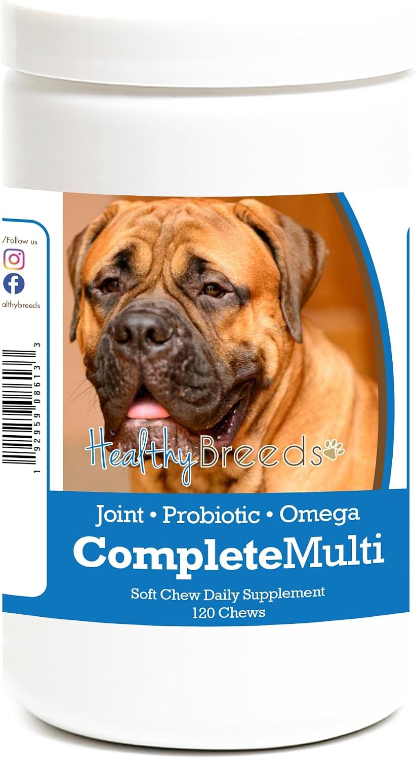 Healthy Breeds Bullmastiff All in One Multivitamin Soft Chew 120 Count - görsel 1