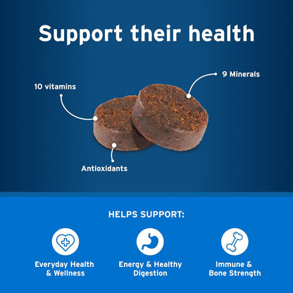 Pet Protect Daily Dog Multivitamin, Vet-Formulated Soft Chews, Chicken Flavour (120 Chews)