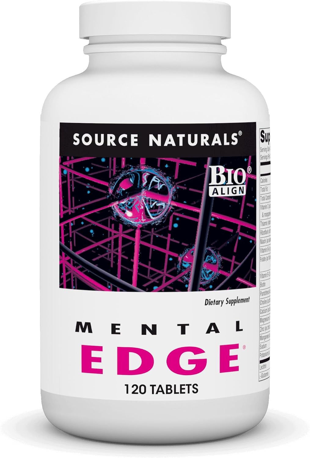 Source Naturals Mental Edge, 120 Tablets – Cognitive Support Supplement - görsel 1
