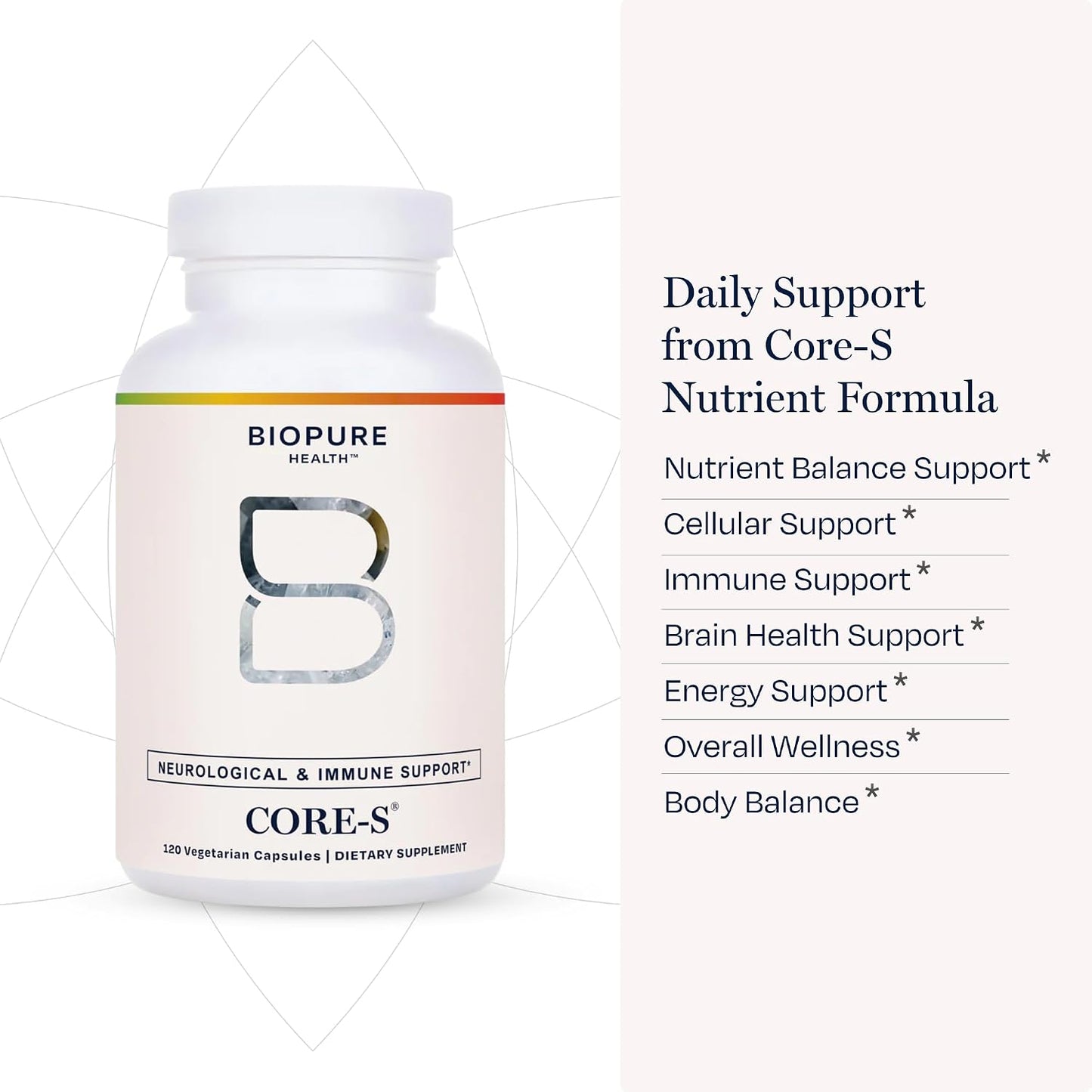 BioPure Core-S Mineral Supplement – 120 Capsules - görsel 6
