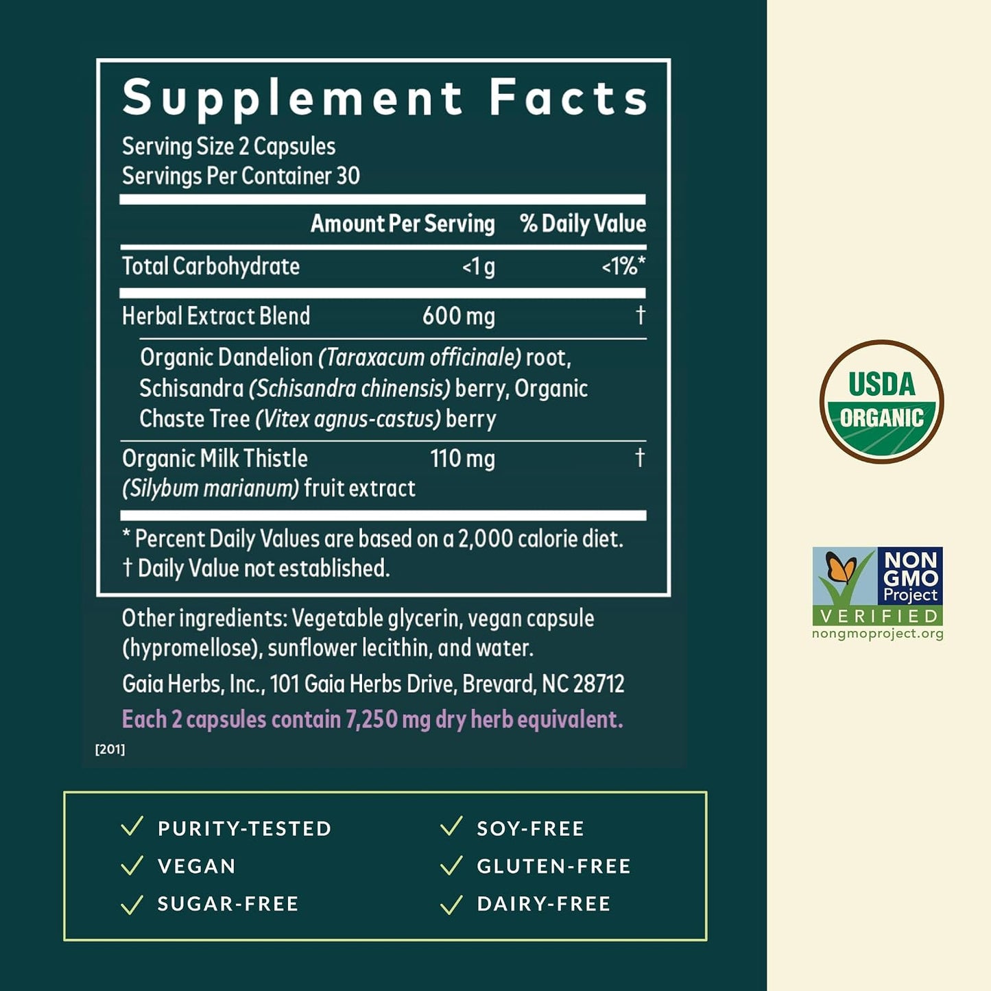 Gaia Herbs Period Cycle Support - Herbal Supplement for Hormone Balance & PMS Relief - 60 Vegan Liquid Phyto-Caps (30-Day Supply) - görsel 3