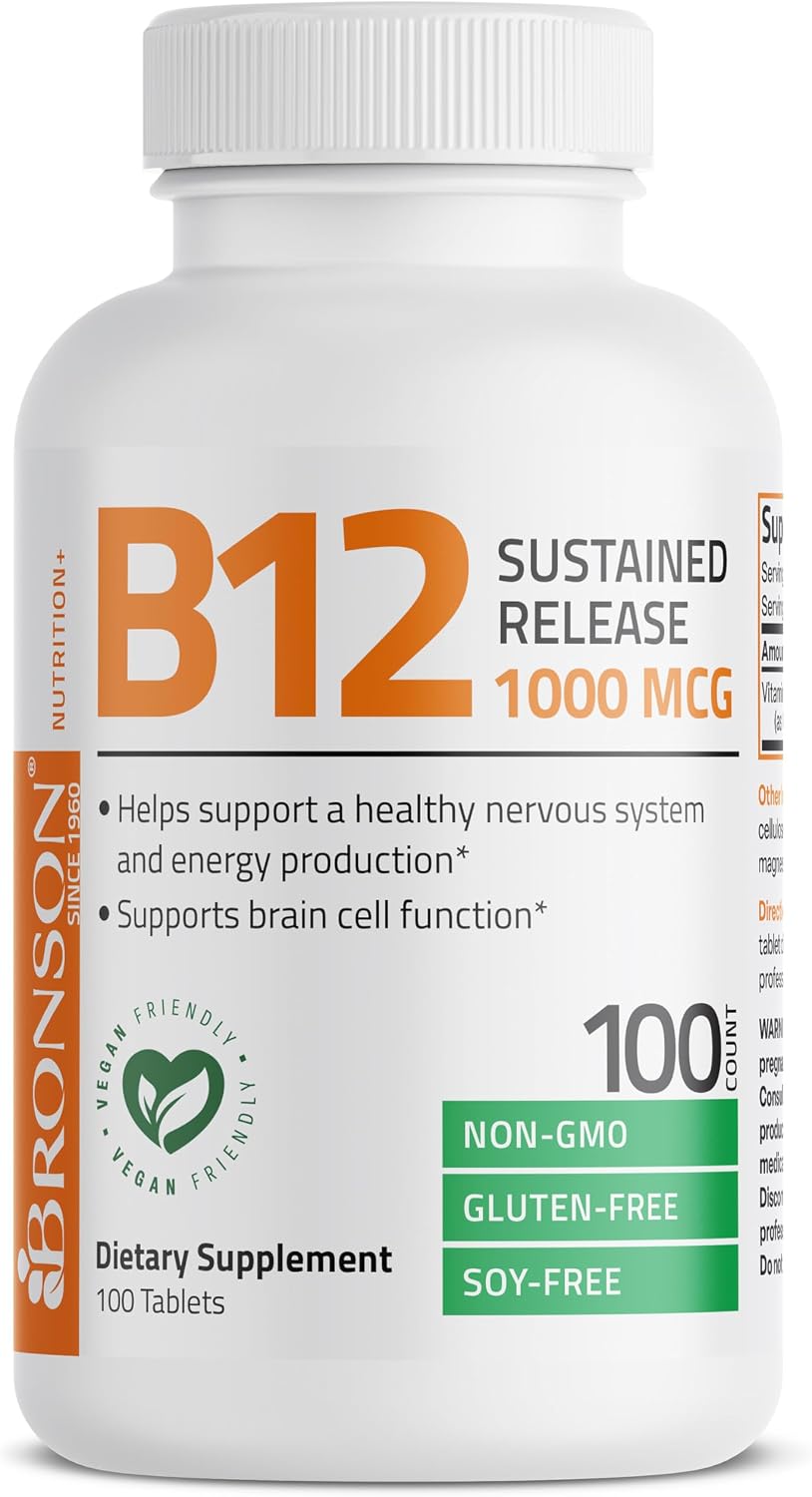 Bronson Vitamin B12 1000 mcg Sustained Release Tablets - görsel 5
