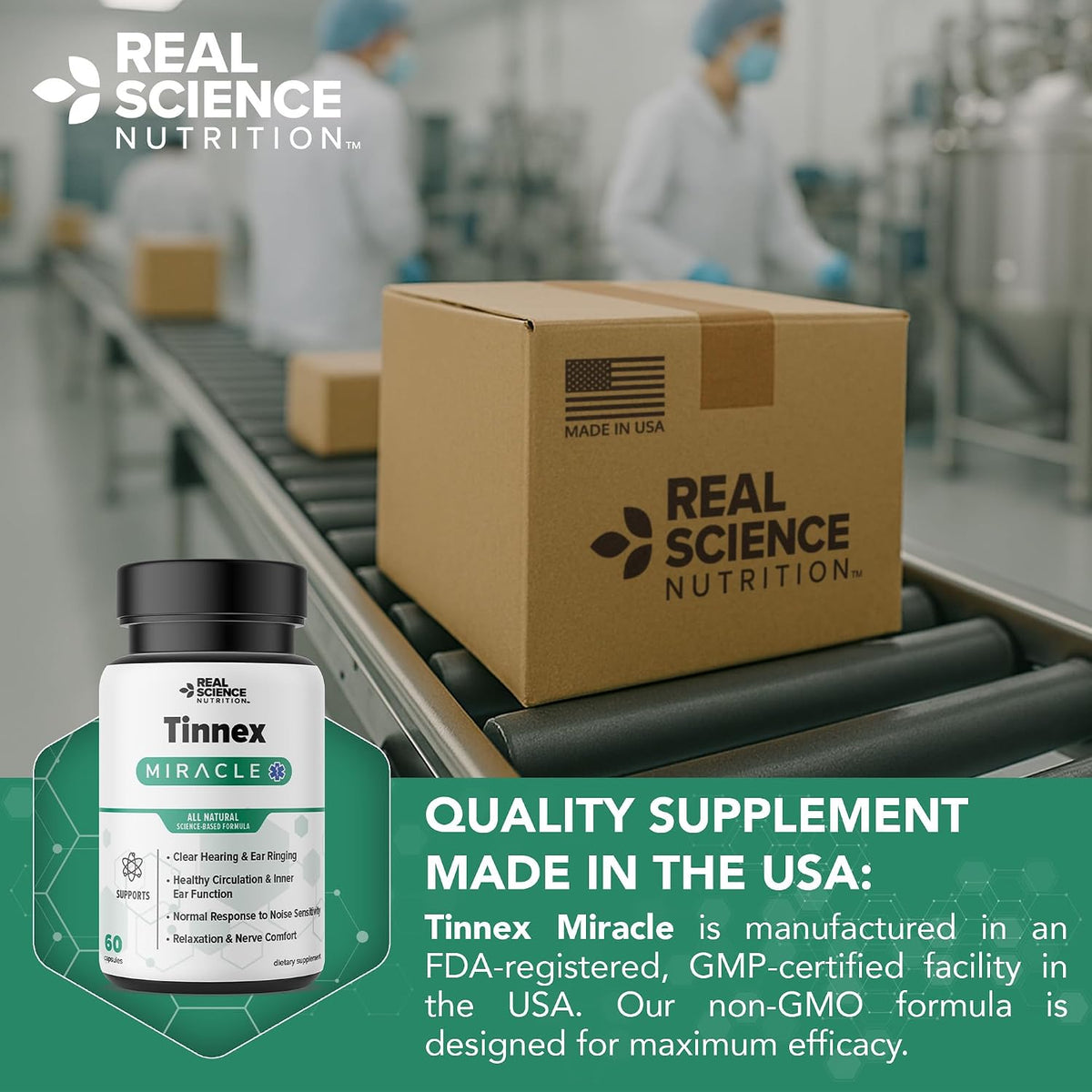 Tinnex Miracle, Tinnitus Relief Supplement with Nitric Oxide for Inner Ear Health - görsel 8
