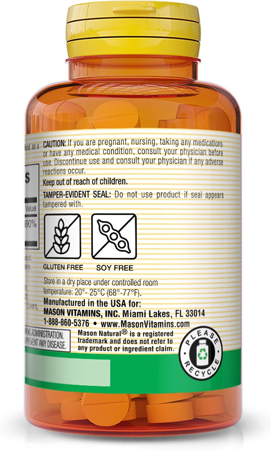 MASON NATURAL Vitamin B-2 100 mg, 100 Tablets - görsel 3