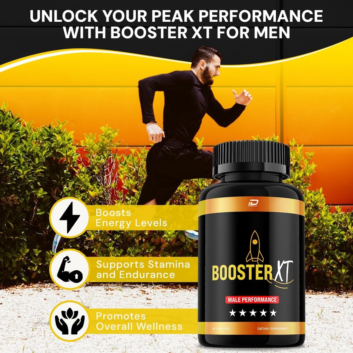 Booster XT for Men - All-Natural Dietary Supplement (60 Capsules) - görsel 2